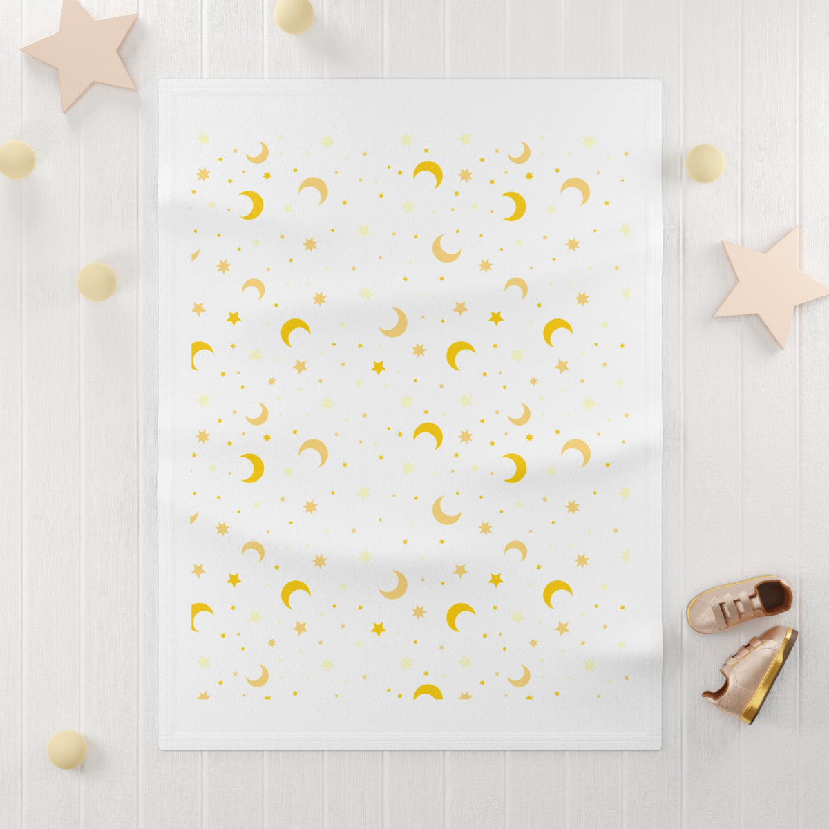 Soft Moon & Star Baby Blanket