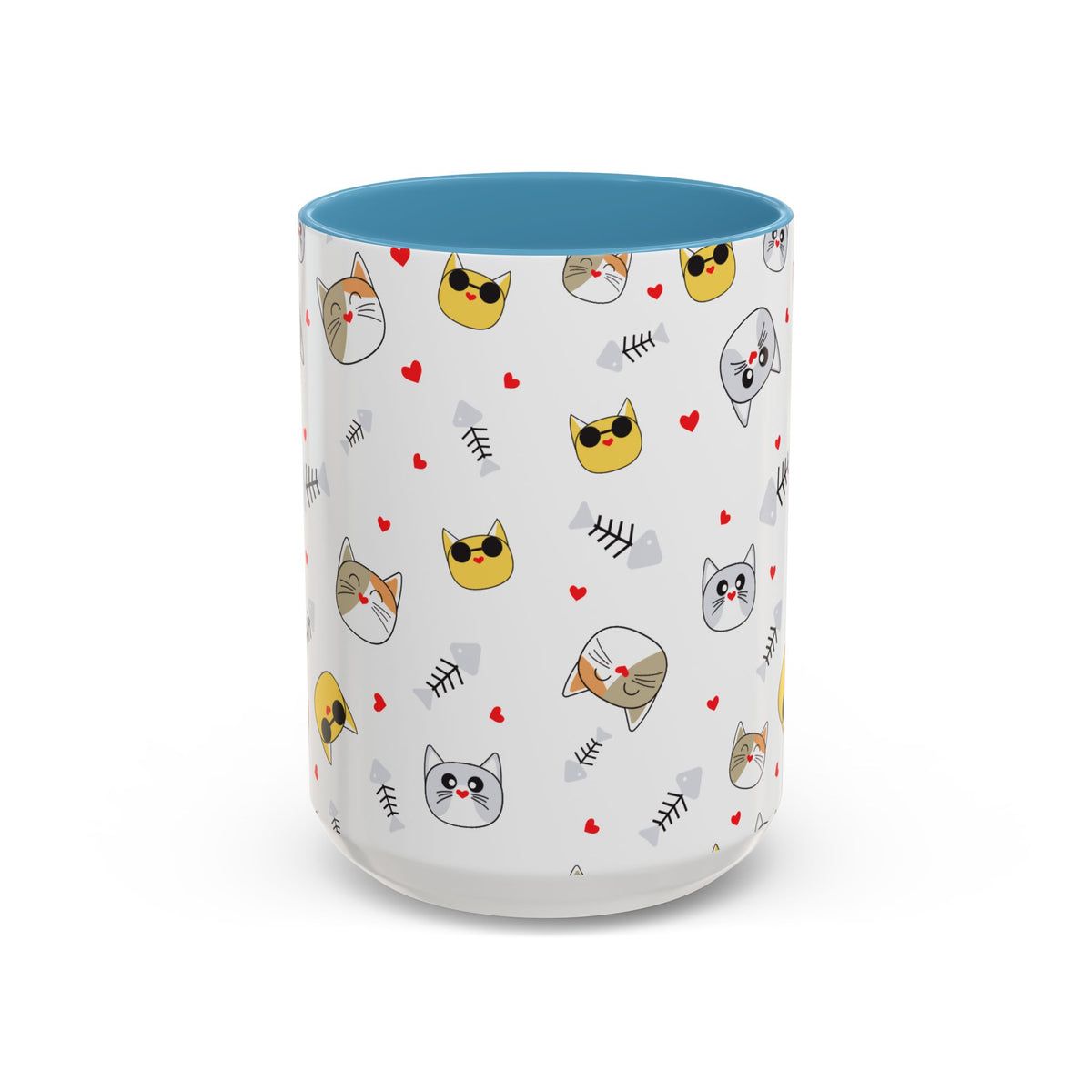 Cute Cat-Themed Accent Coffee Mug for Cat Lovers