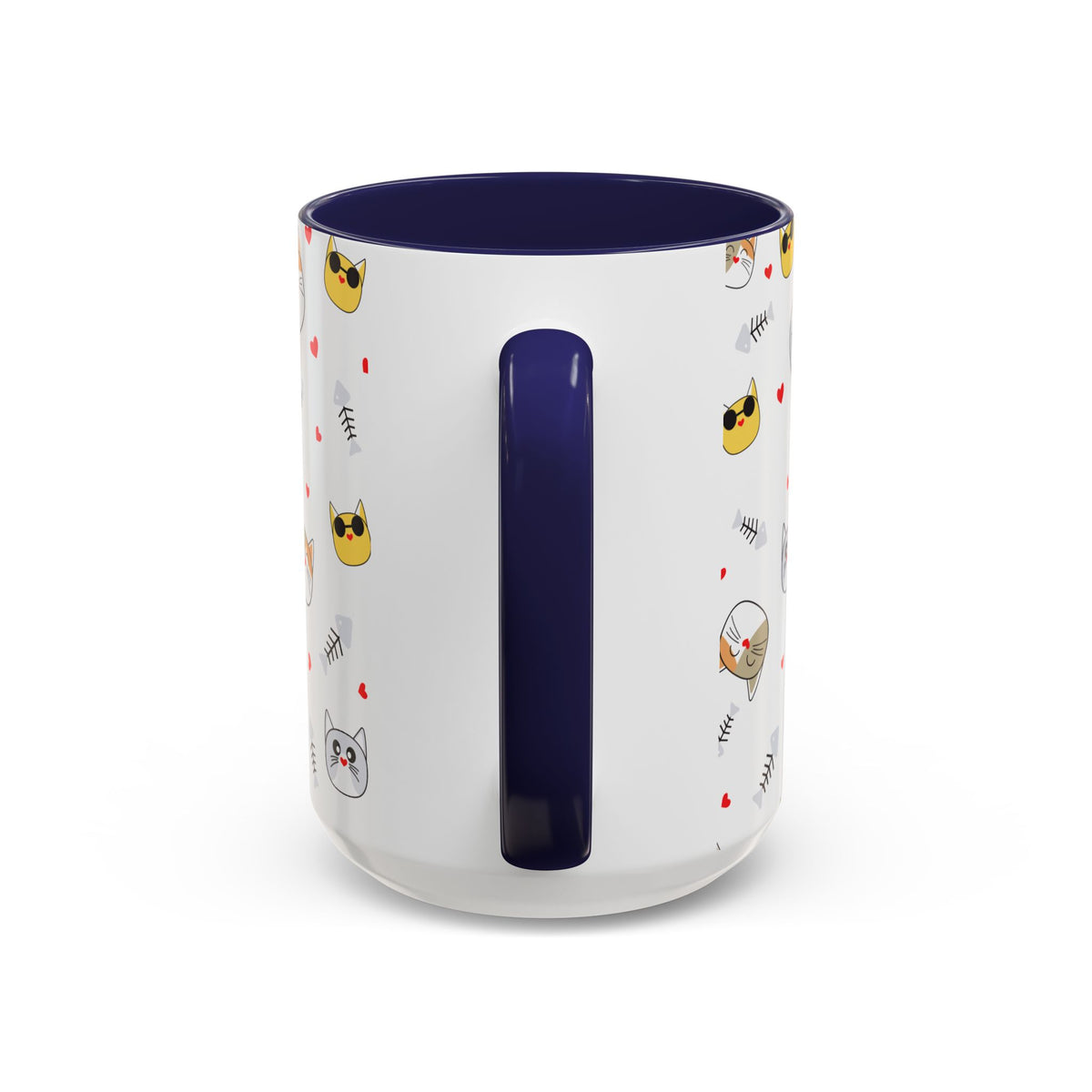 Cute Cat-Themed Accent Coffee Mug for Cat Lovers