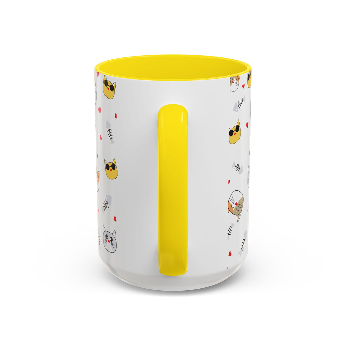 Cute Cat-Themed Accent Coffee Mug for Cat Lovers