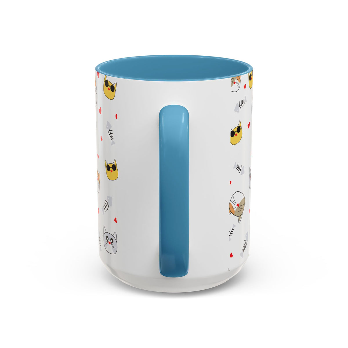 Cute Cat-Themed Accent Coffee Mug for Cat Lovers