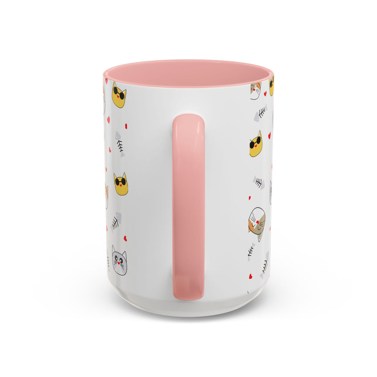 Cute Cat-Themed Accent Coffee Mug for Cat Lovers