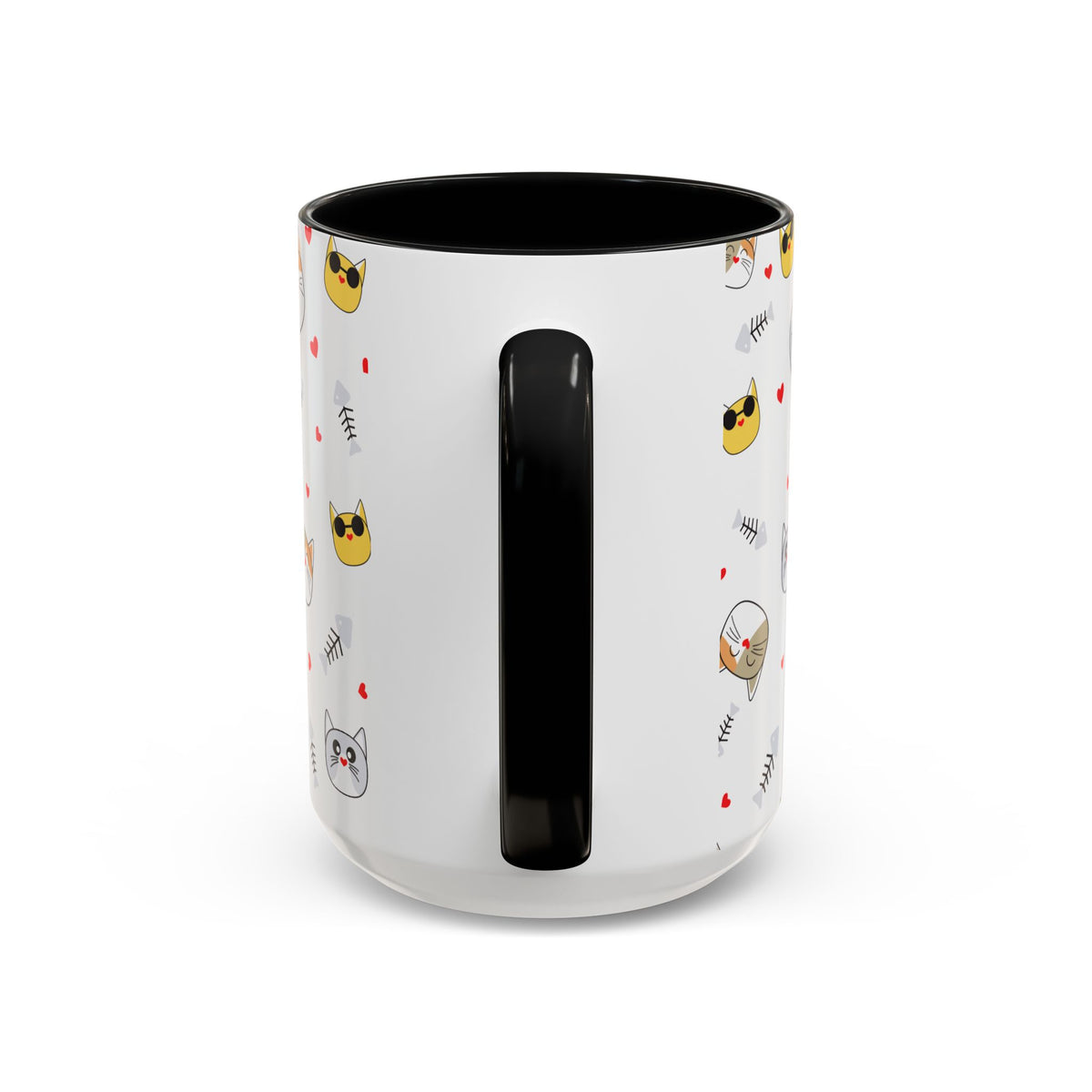 Cute Cat-Themed Accent Coffee Mug for Cat Lovers