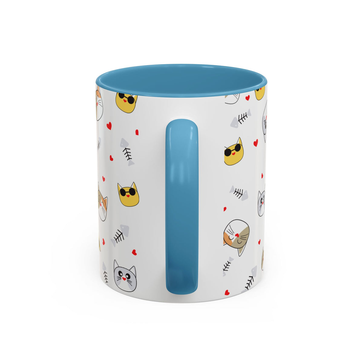 Cute Cat-Themed Accent Coffee Mug for Cat Lovers