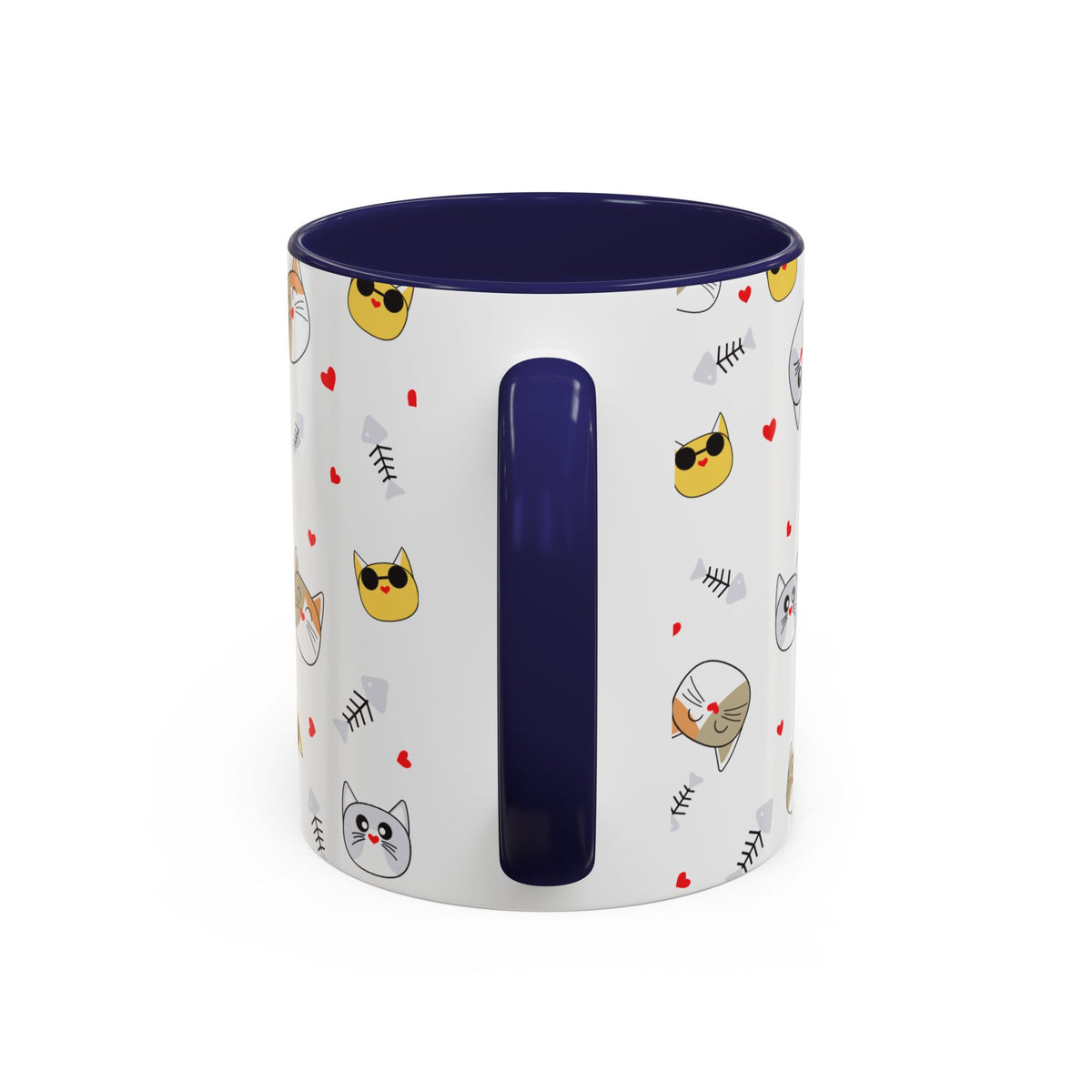 Cute Cat-Themed Accent Coffee Mug for Cat Lovers