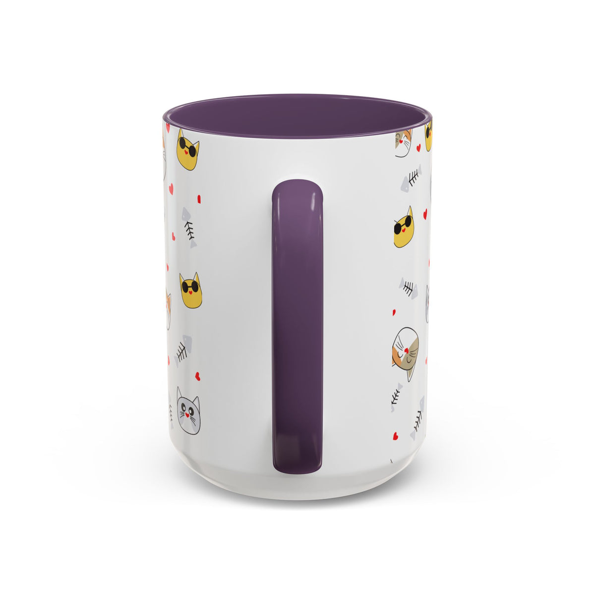 Cute Cat-Themed Accent Coffee Mug for Cat Lovers