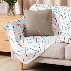 Sprinkles Pattern Modern Fleece Cuddle Blanket