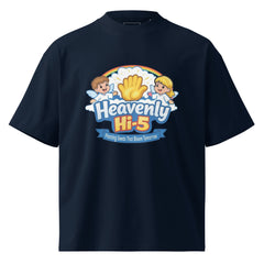 Heavenly Hi-5 Unisex organic oversized high neck t-shirt