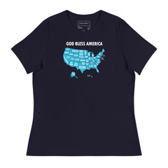 USA Pride Map Graphic T-Shirt
